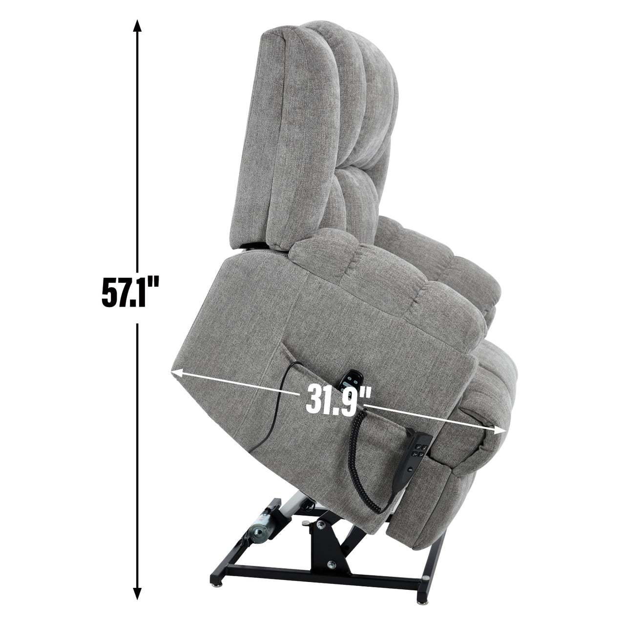 COZYLift 38" Recliner with Heat Massage - 8500 XL