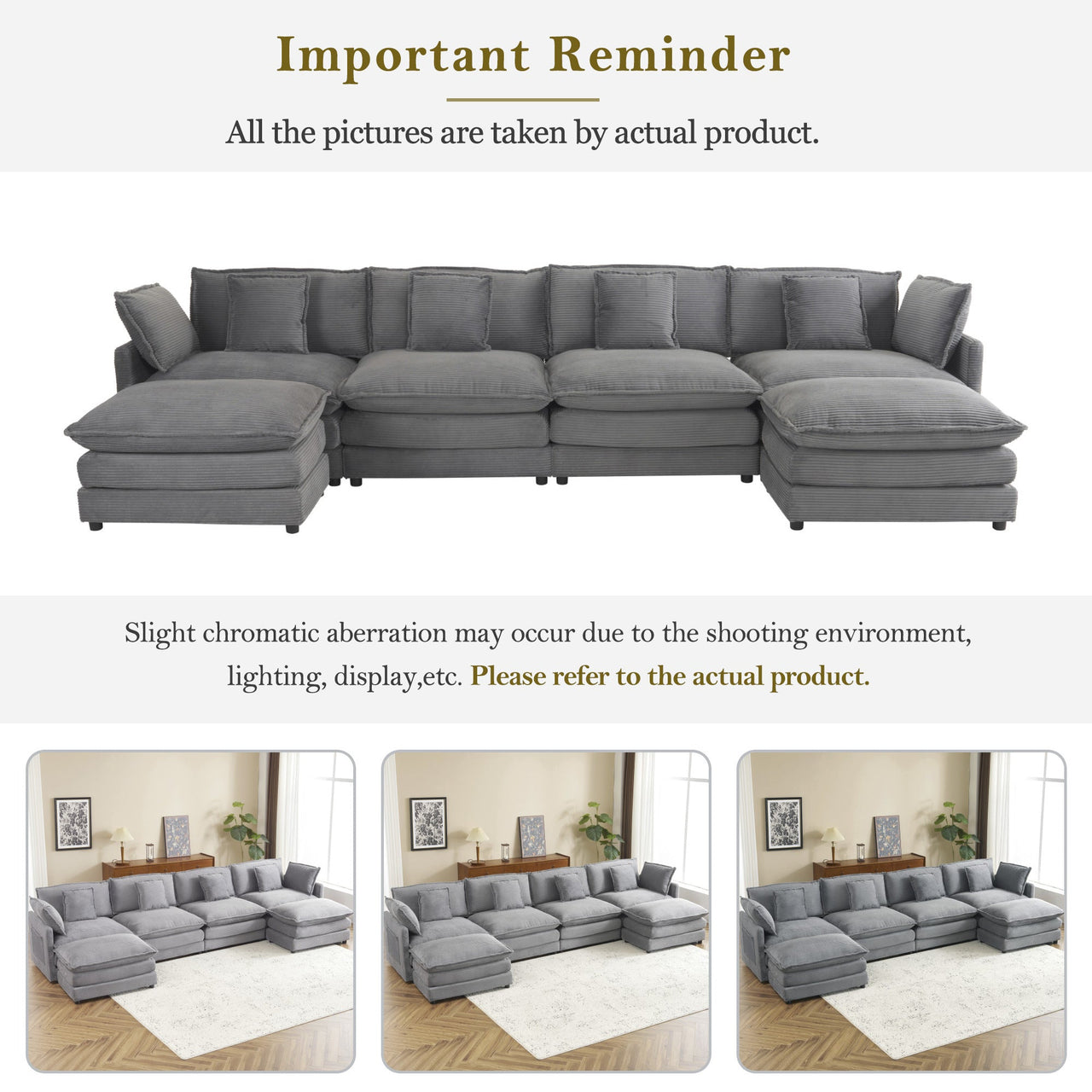 ZENVORIS 150" Sectional Sofa