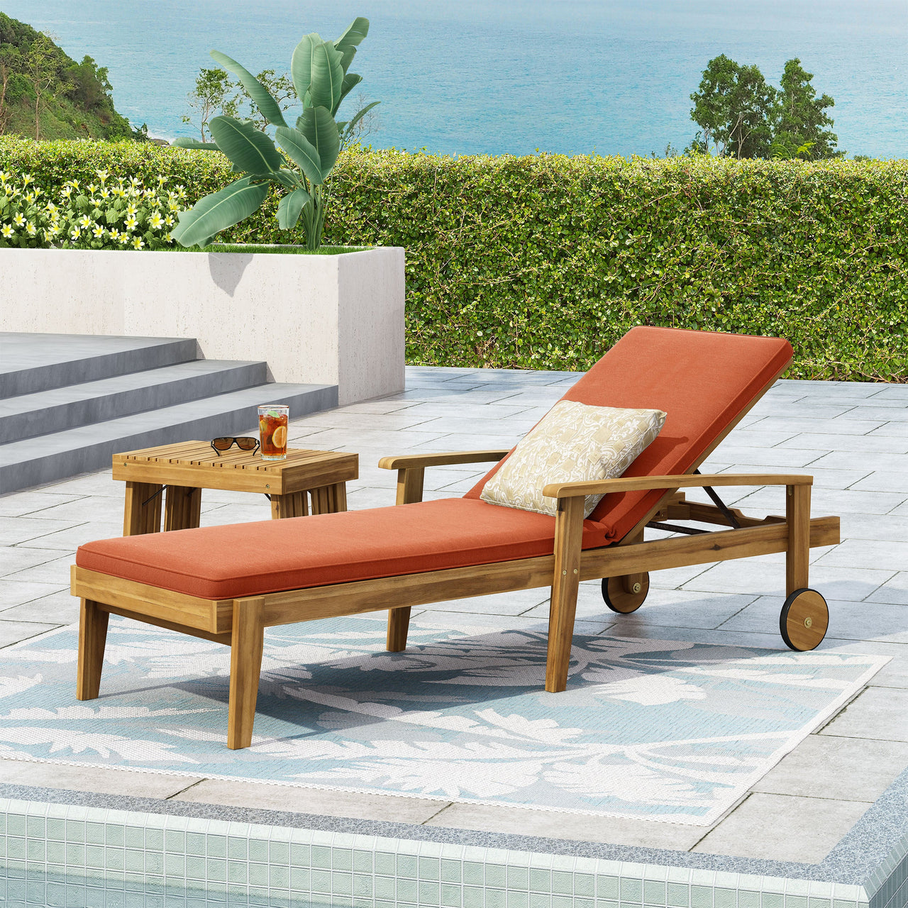 JYLTOR 79" Outdoor Chaise Lounge