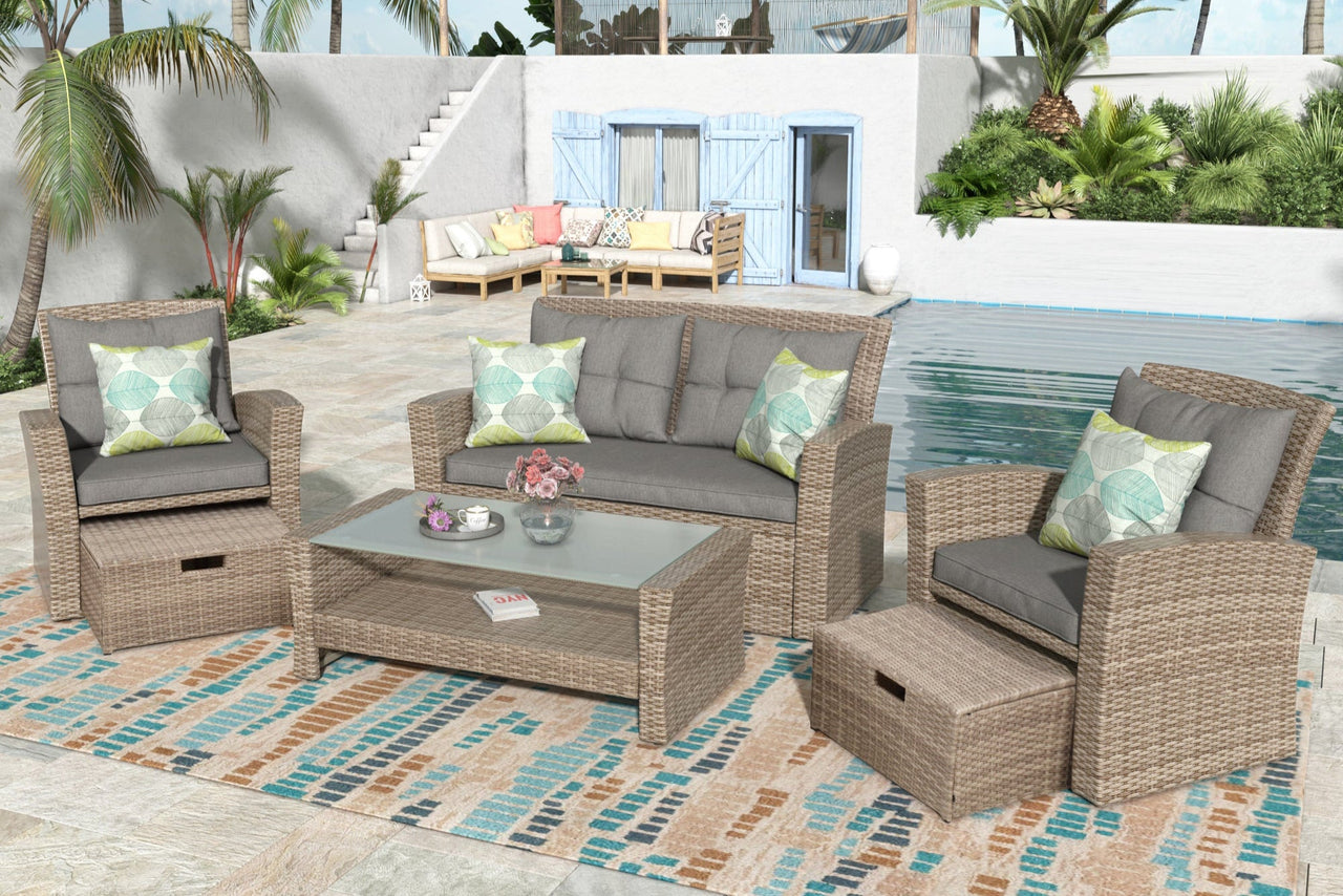 BRYVON 50" Outdoor Sectional Sofa