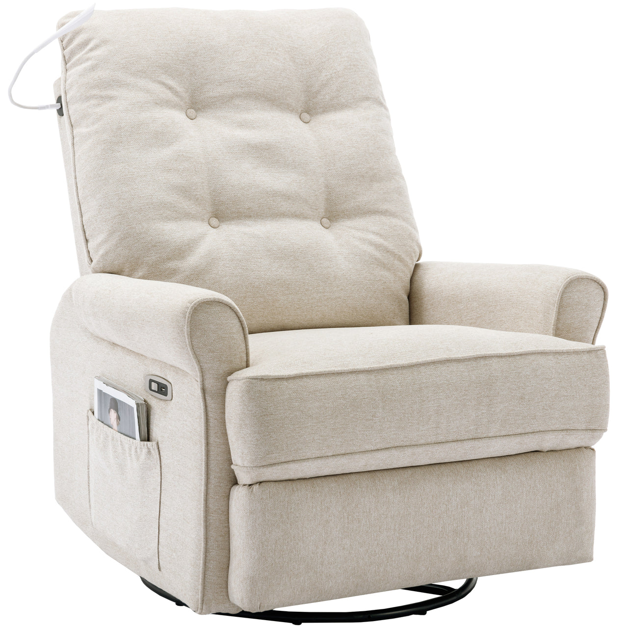 BRYNIX 30" Swivel Recliner Chair