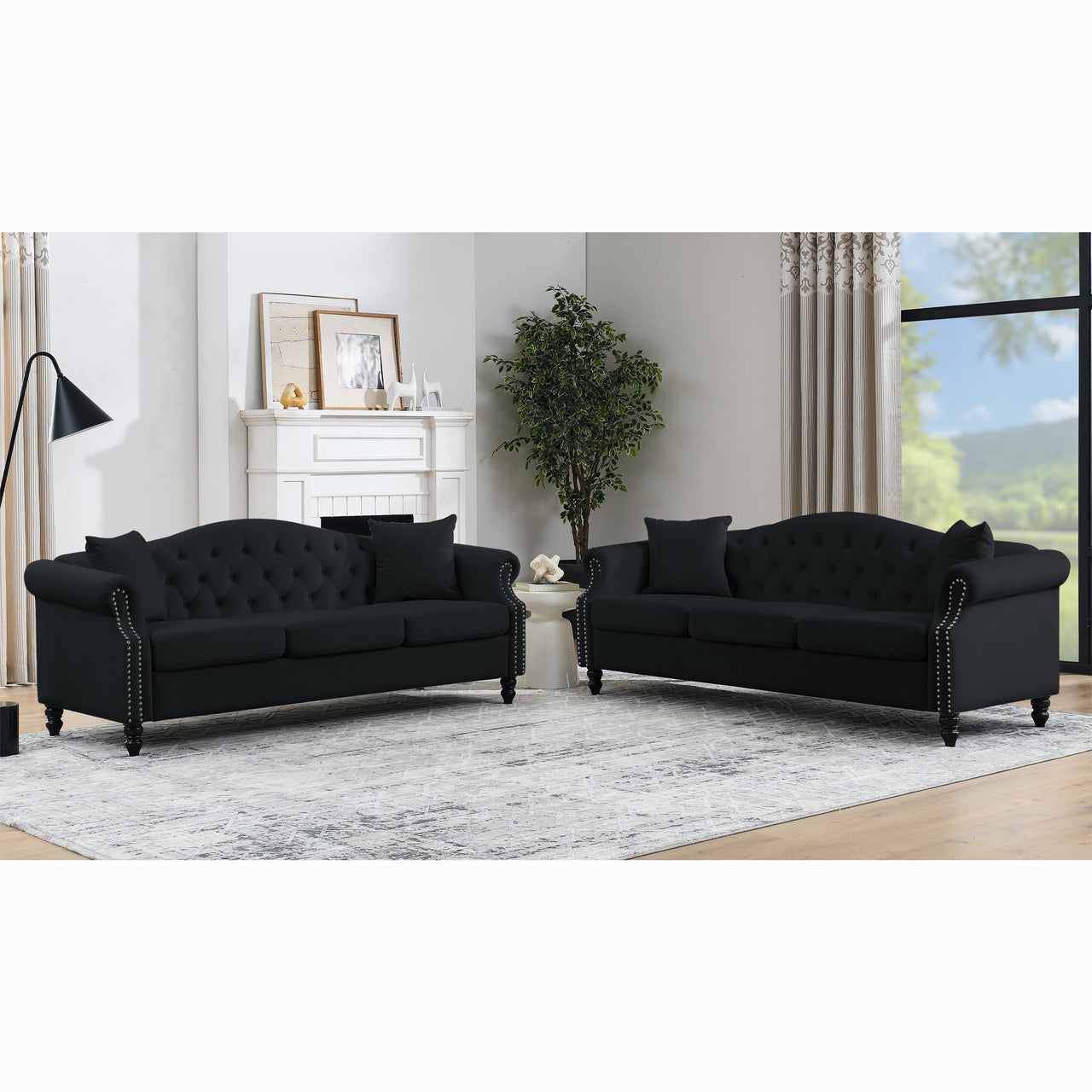 SYLVIE 80" Sofa Set