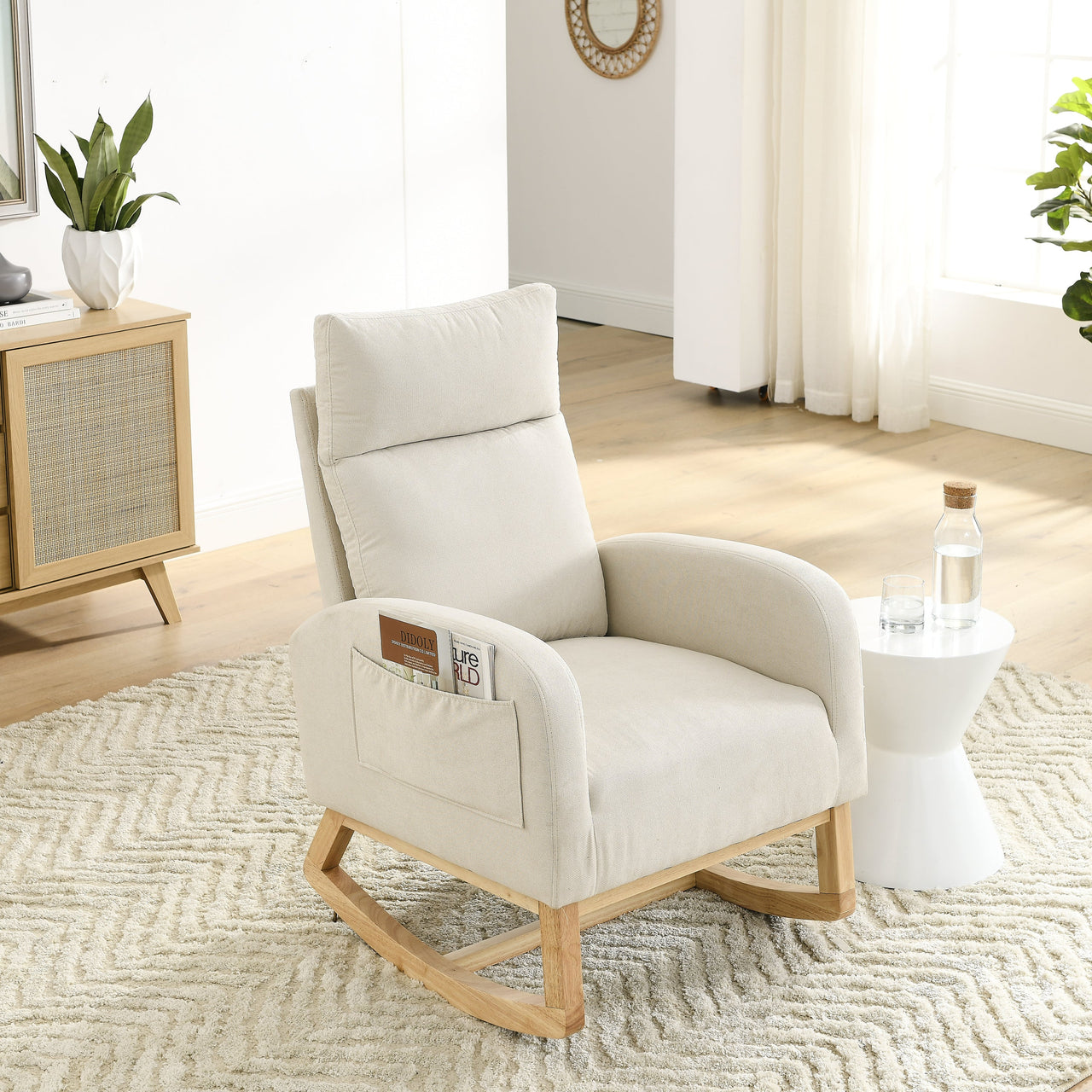 ALPINE 27.6" Modern Rocking Chair