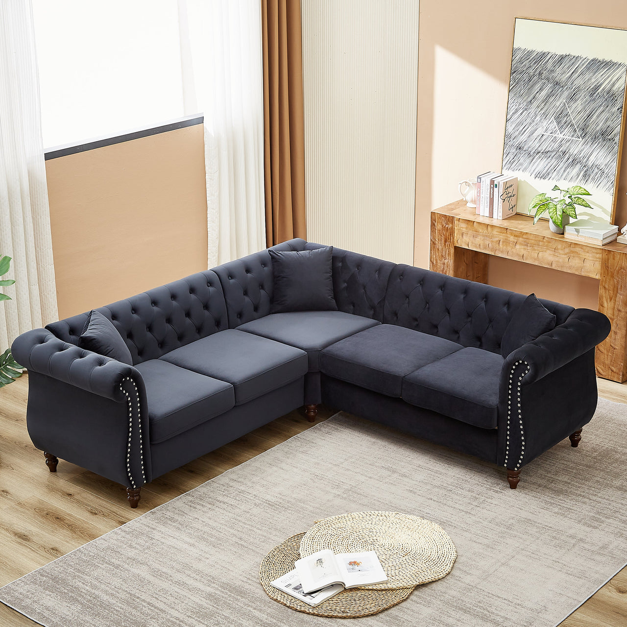 ROSALIND 83" Corner Sofa