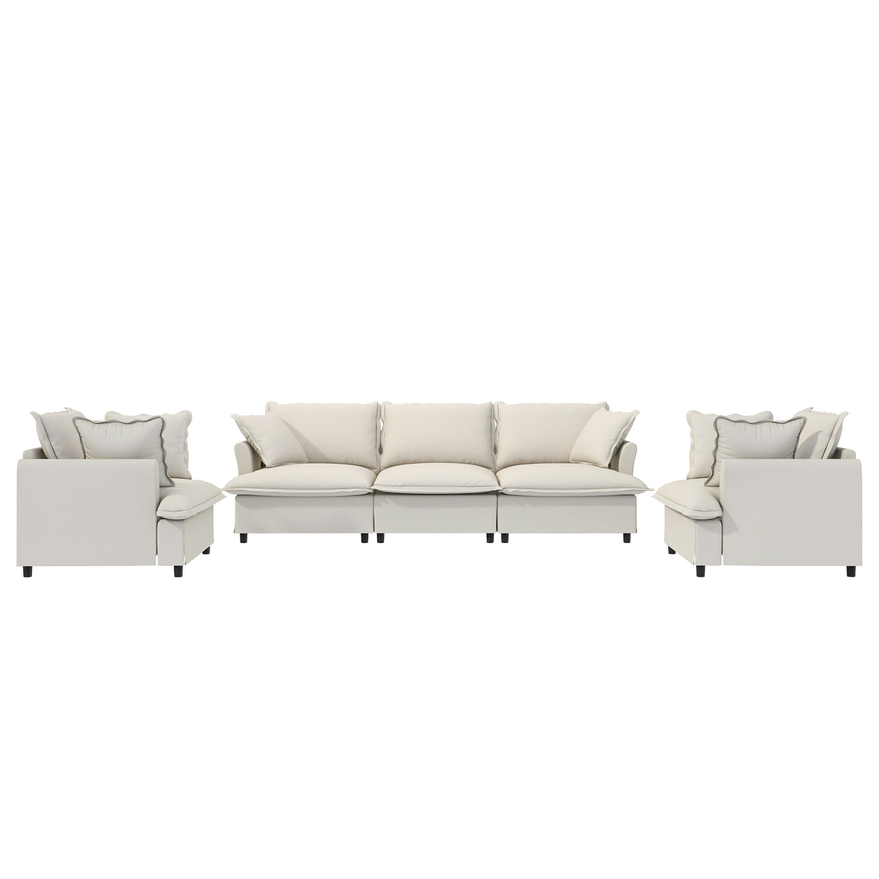 XEVION 94" Sectional Sofa 5-Seat