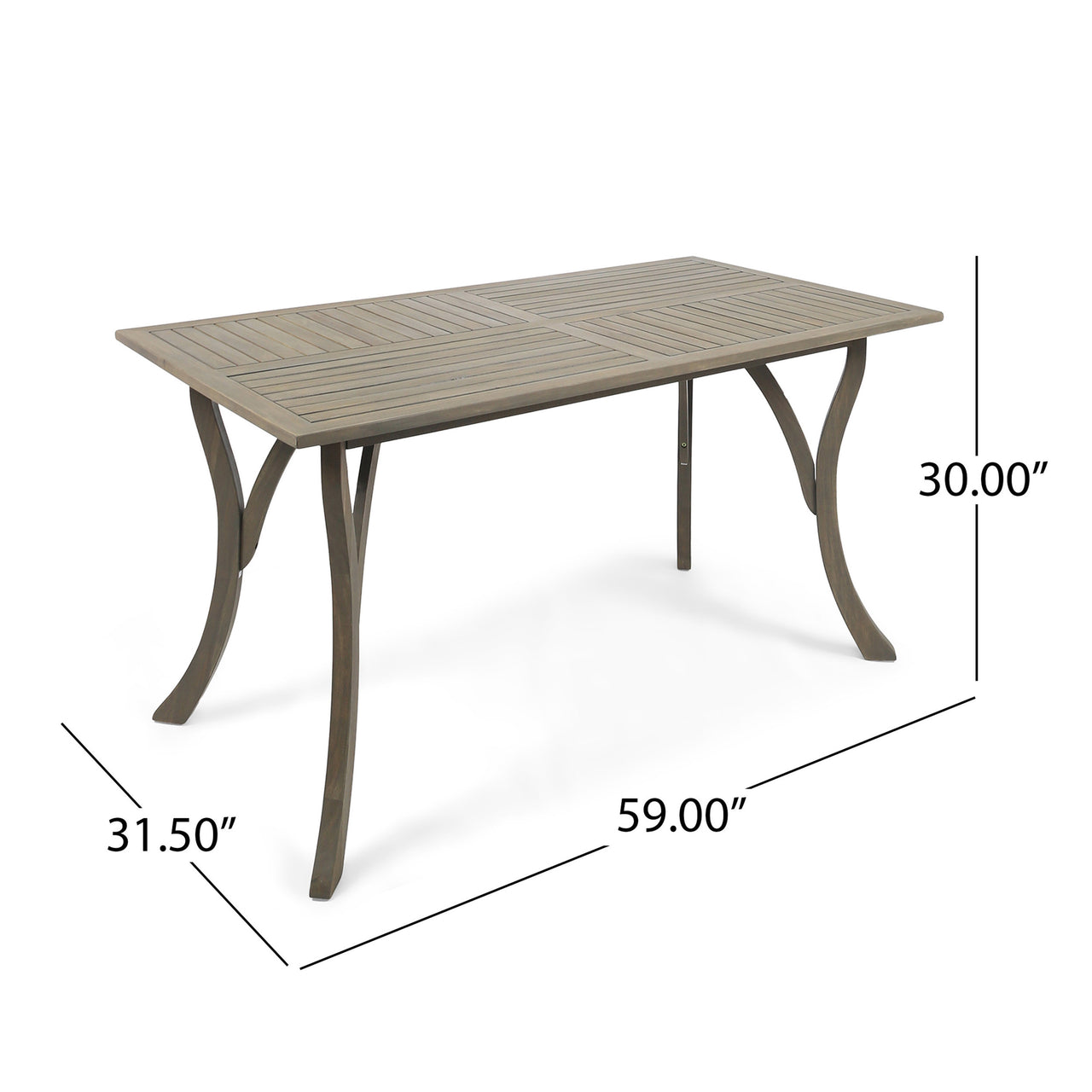 TYLOX 59" Wood Table