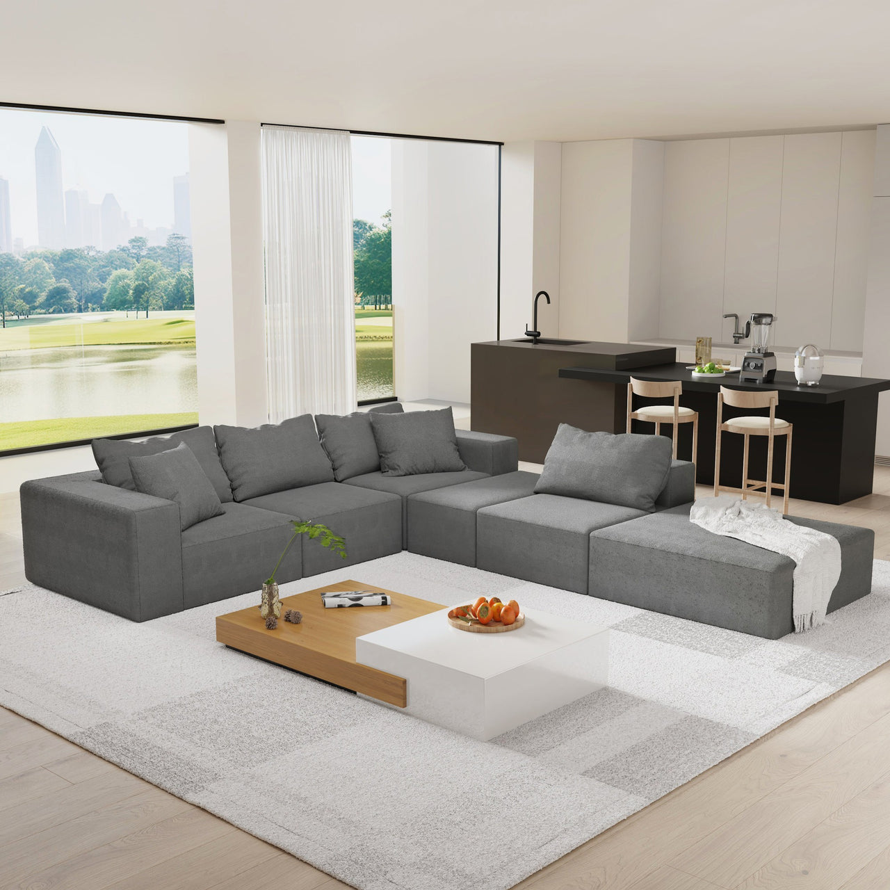 EVELYN 132" Sectional Sofa