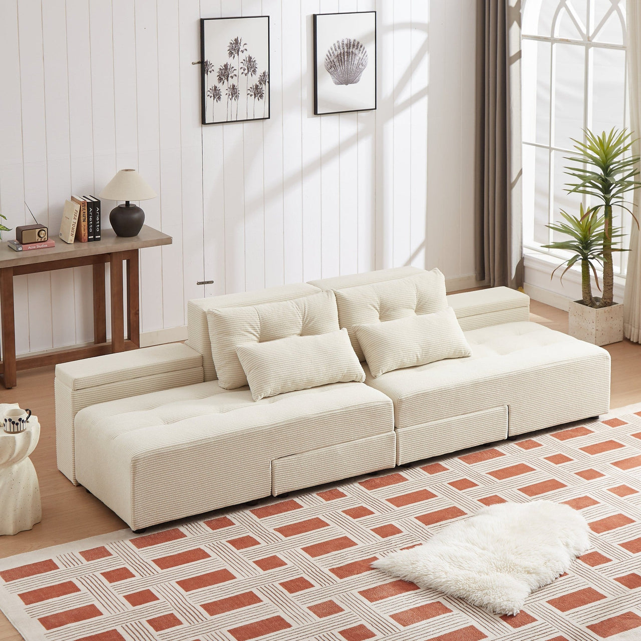 ZINNIA Convertible 3 in 1 Sleeper Sofa