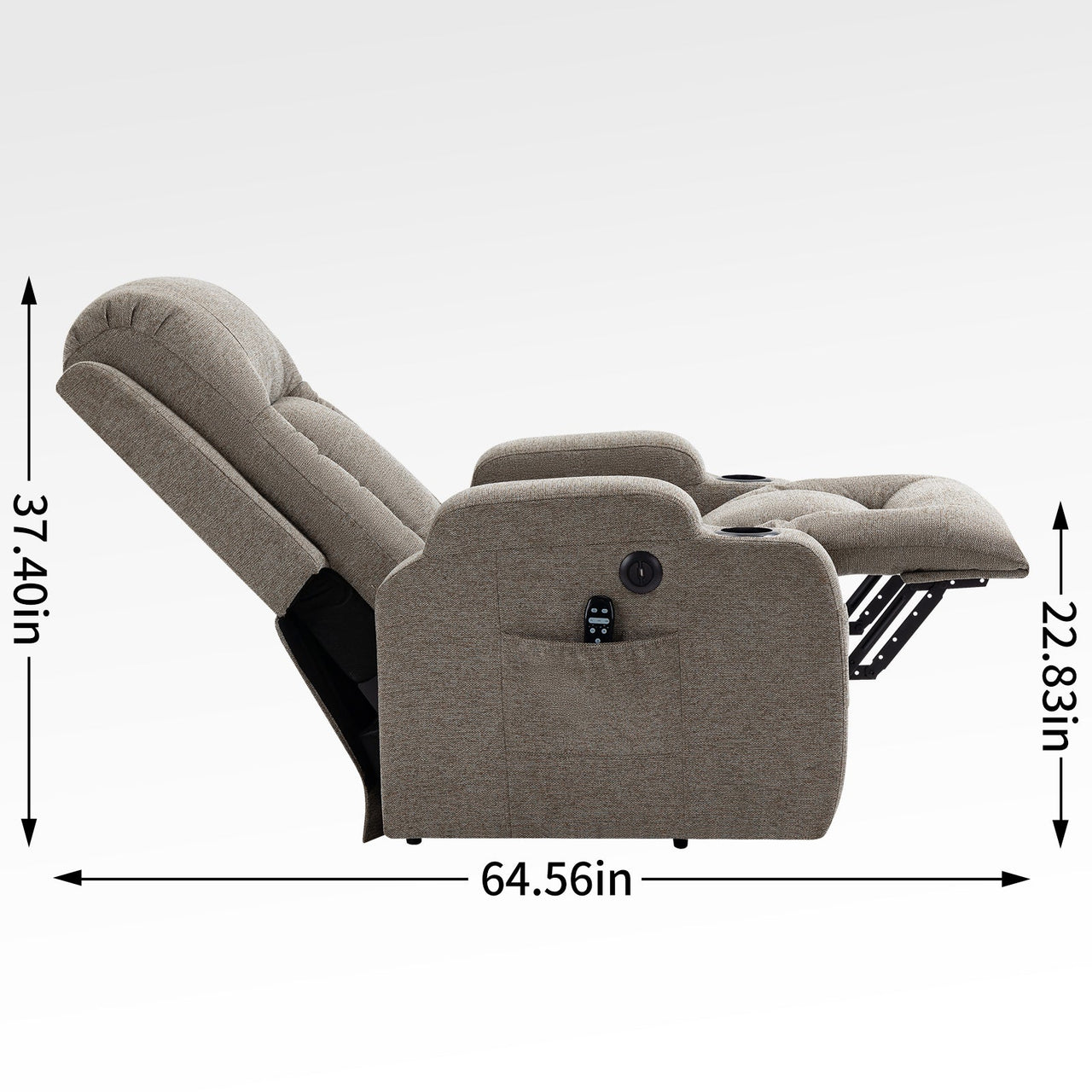 COZYLift 40" Recliner with Heat Massage - 0988