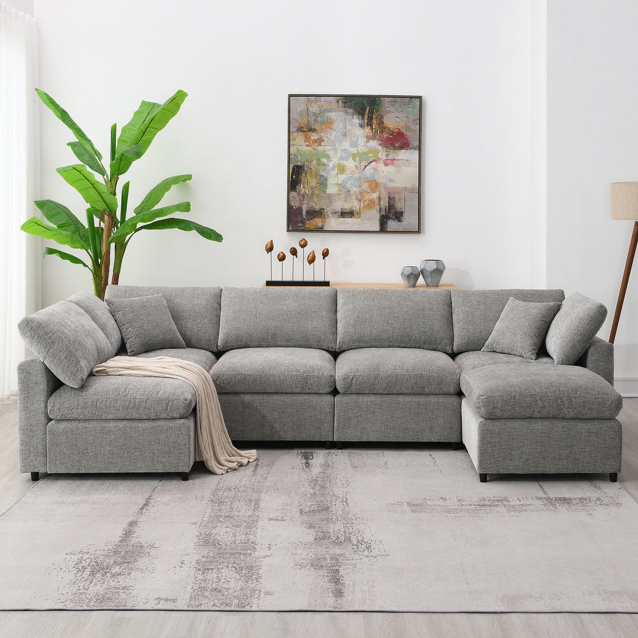 DEVROX 130" Sectional Sofa