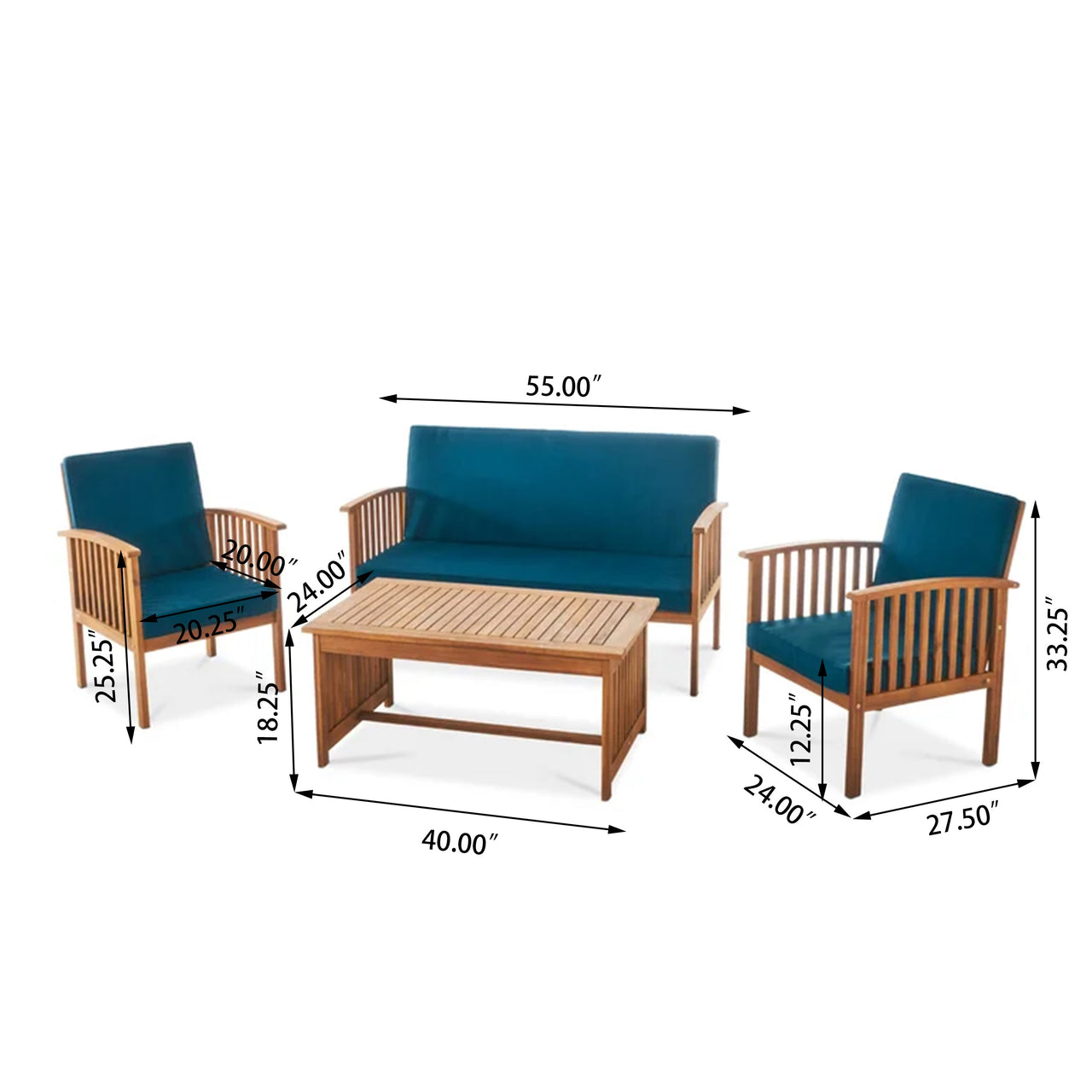 ZAVREX Outdoor Chat Set