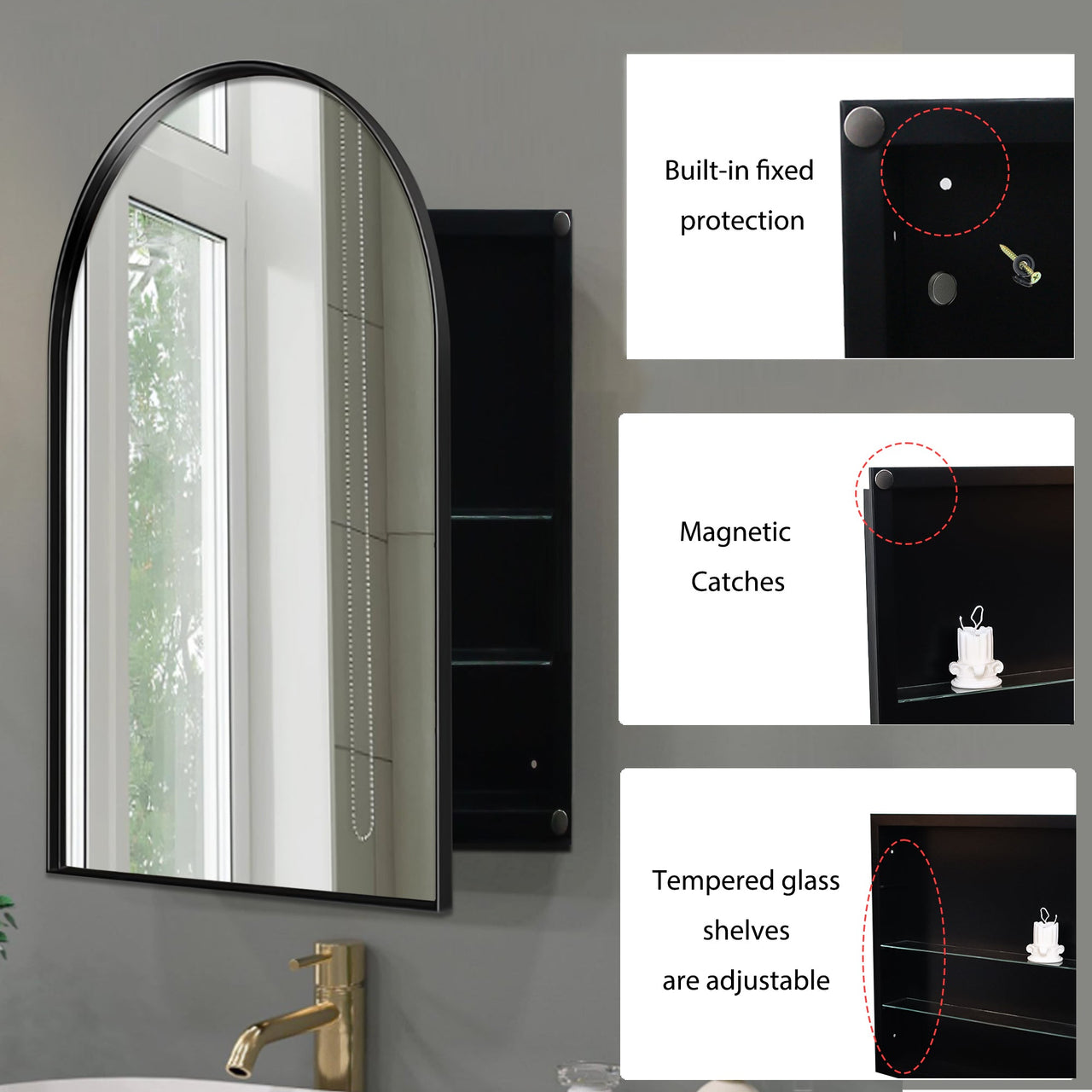ZYNVEX 36" Wall Mirror