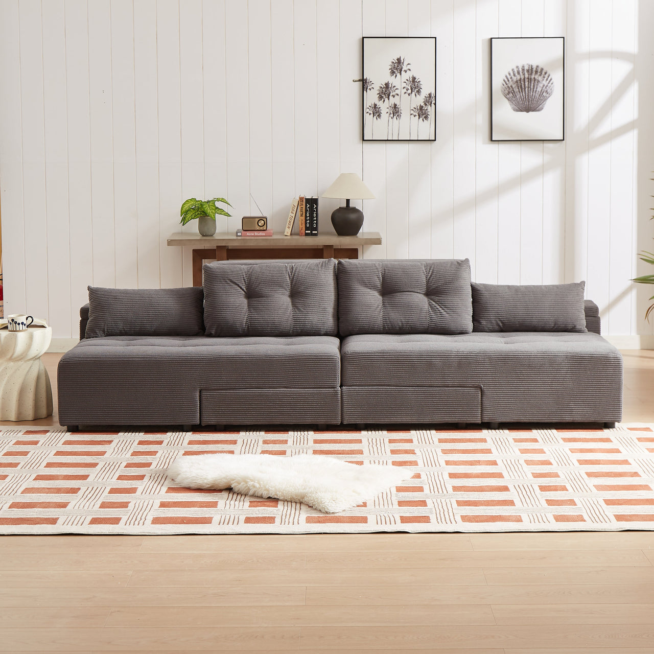 ZINNIA Convertible 3 in 1 Sleeper Sofa