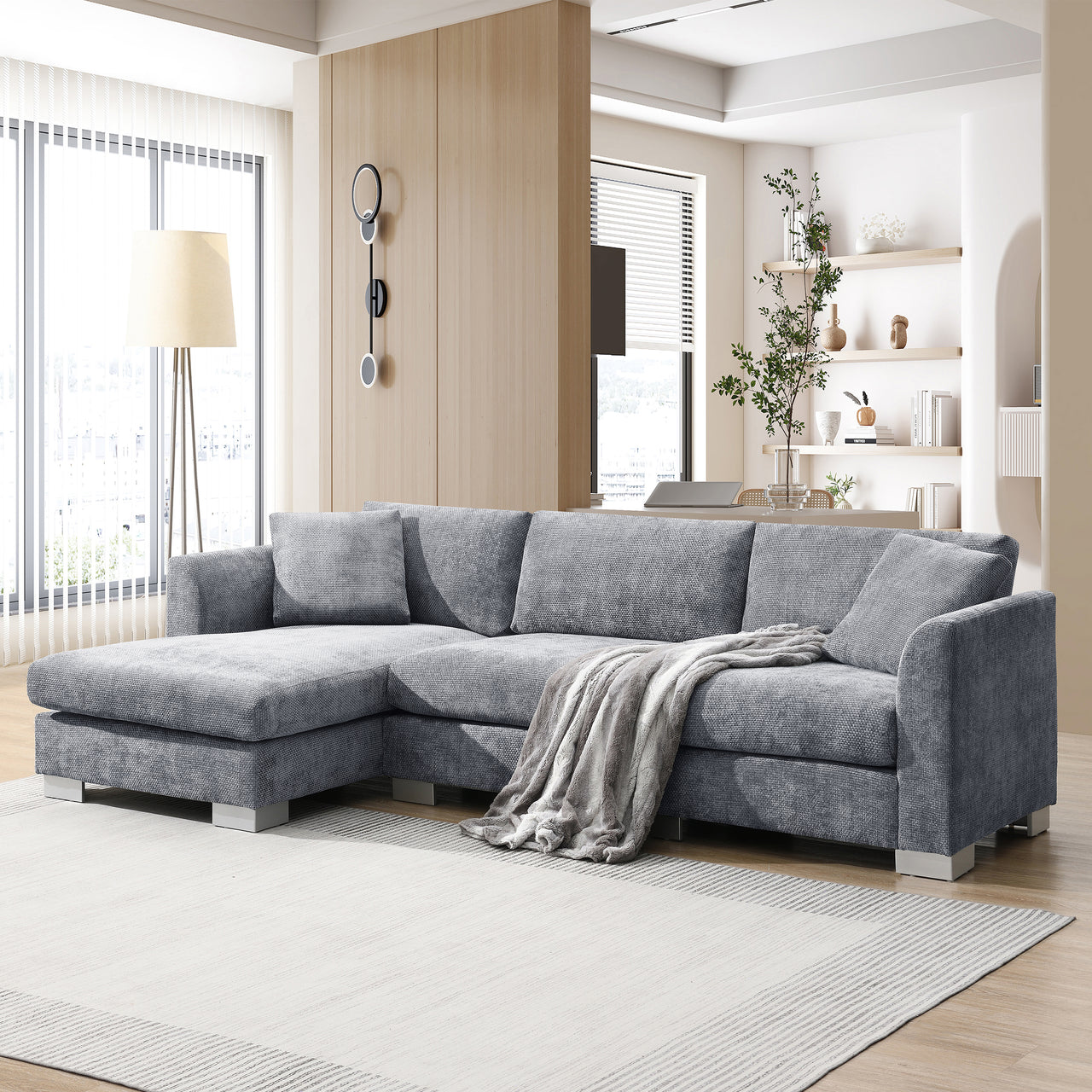 GRAVIX 96" Sectional Sofa