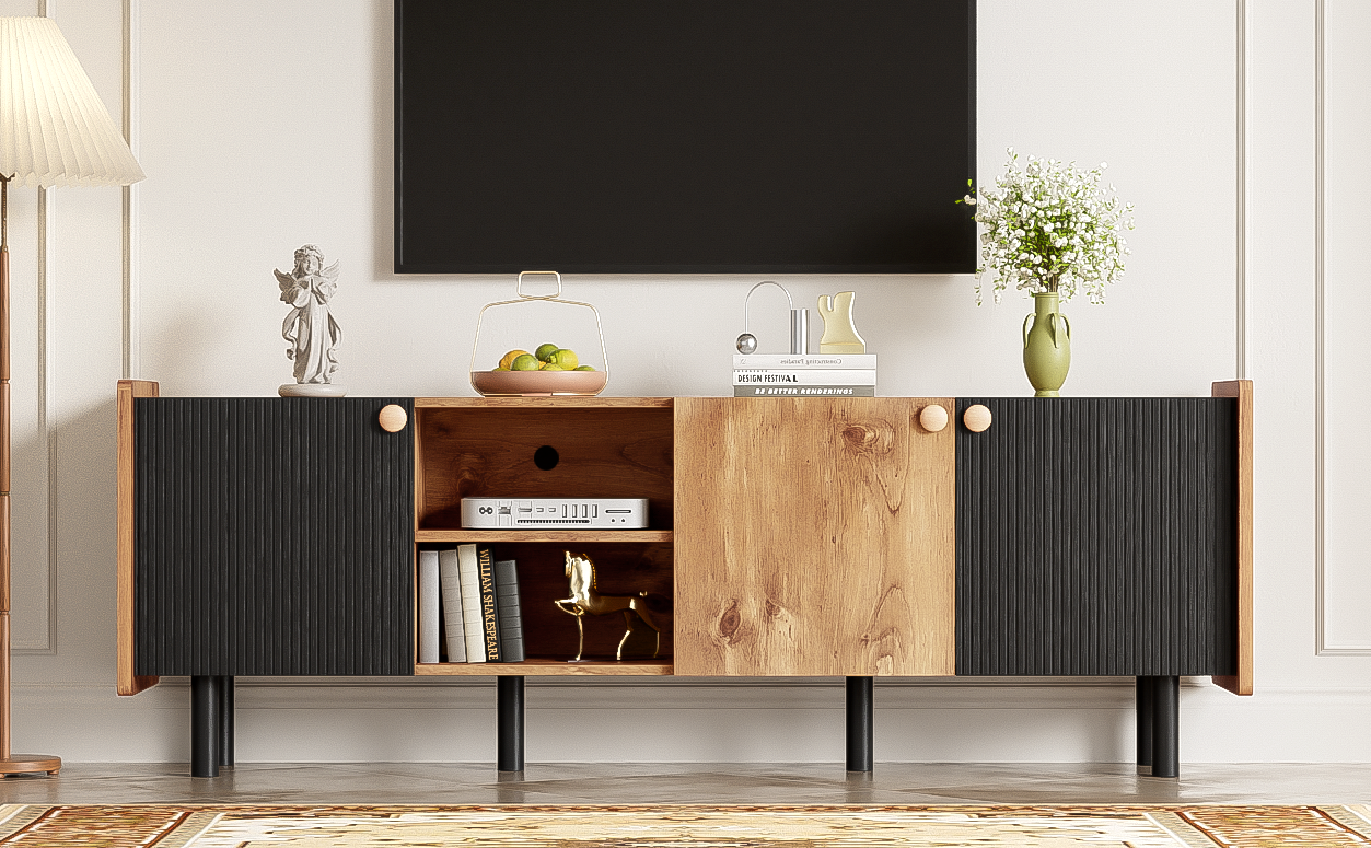 PYXIS 3-Cabinets 62" TV Stand