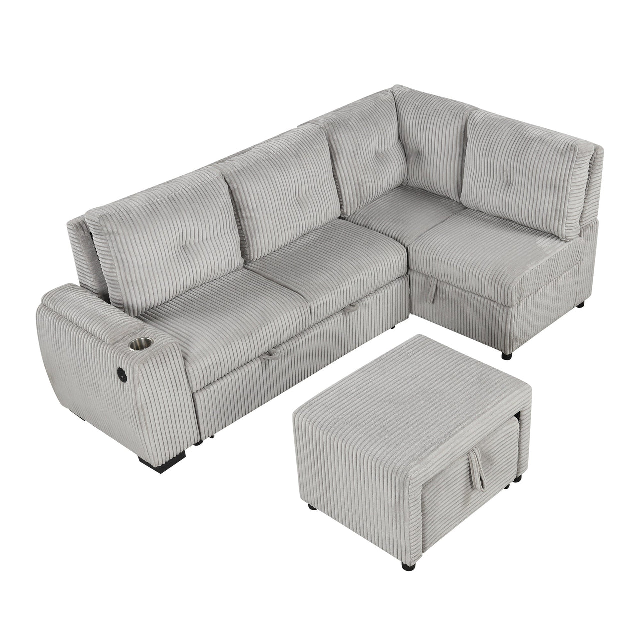 NEXRION 94" Sectional Sofa