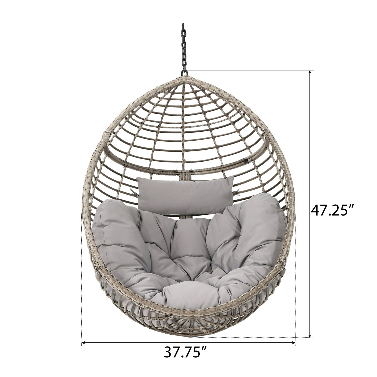 KYLOXEN 38" Hanging Chair