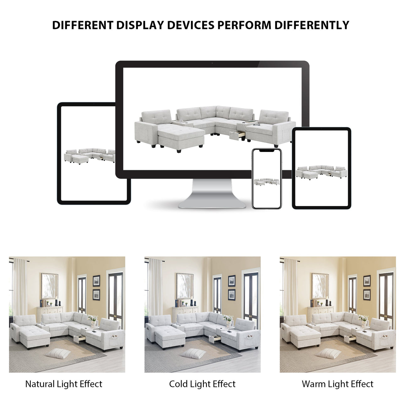 GLAVOR 104'' Sectional Sofa