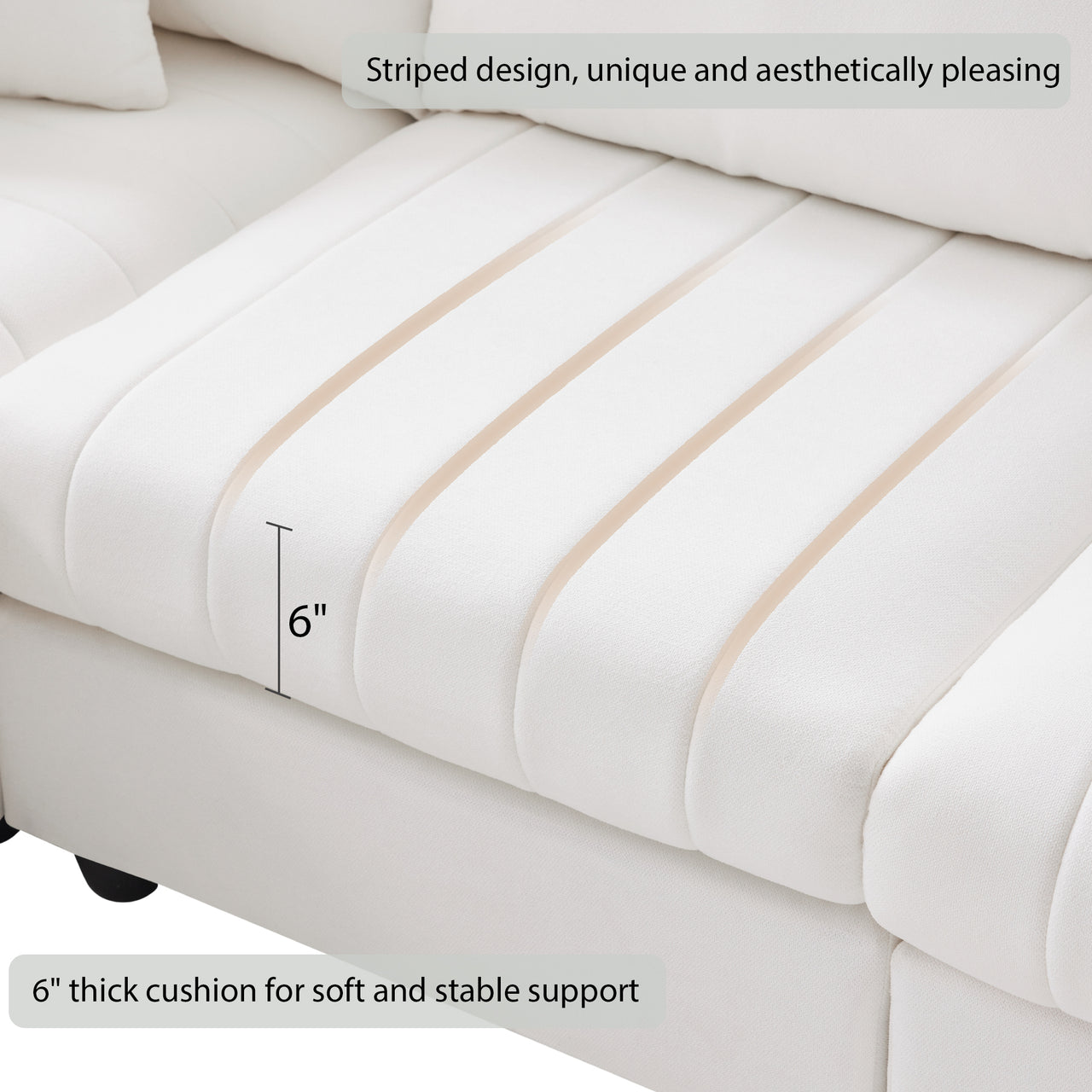 VORIXA 89" Sectional Sofa