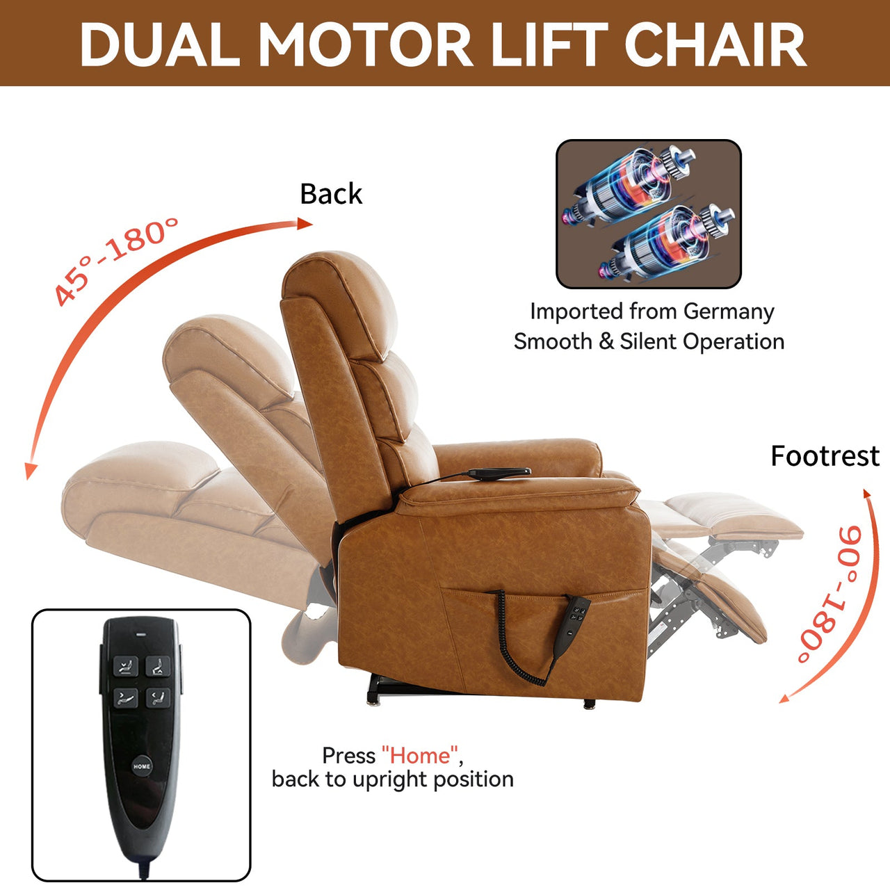 COZYLift 35" Recliner with Heat Massage - 7880