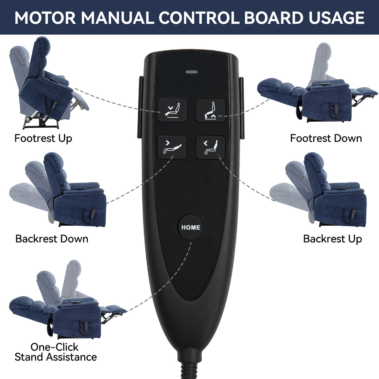 COZYLift 35" Recliner with Heat Massage - 7880