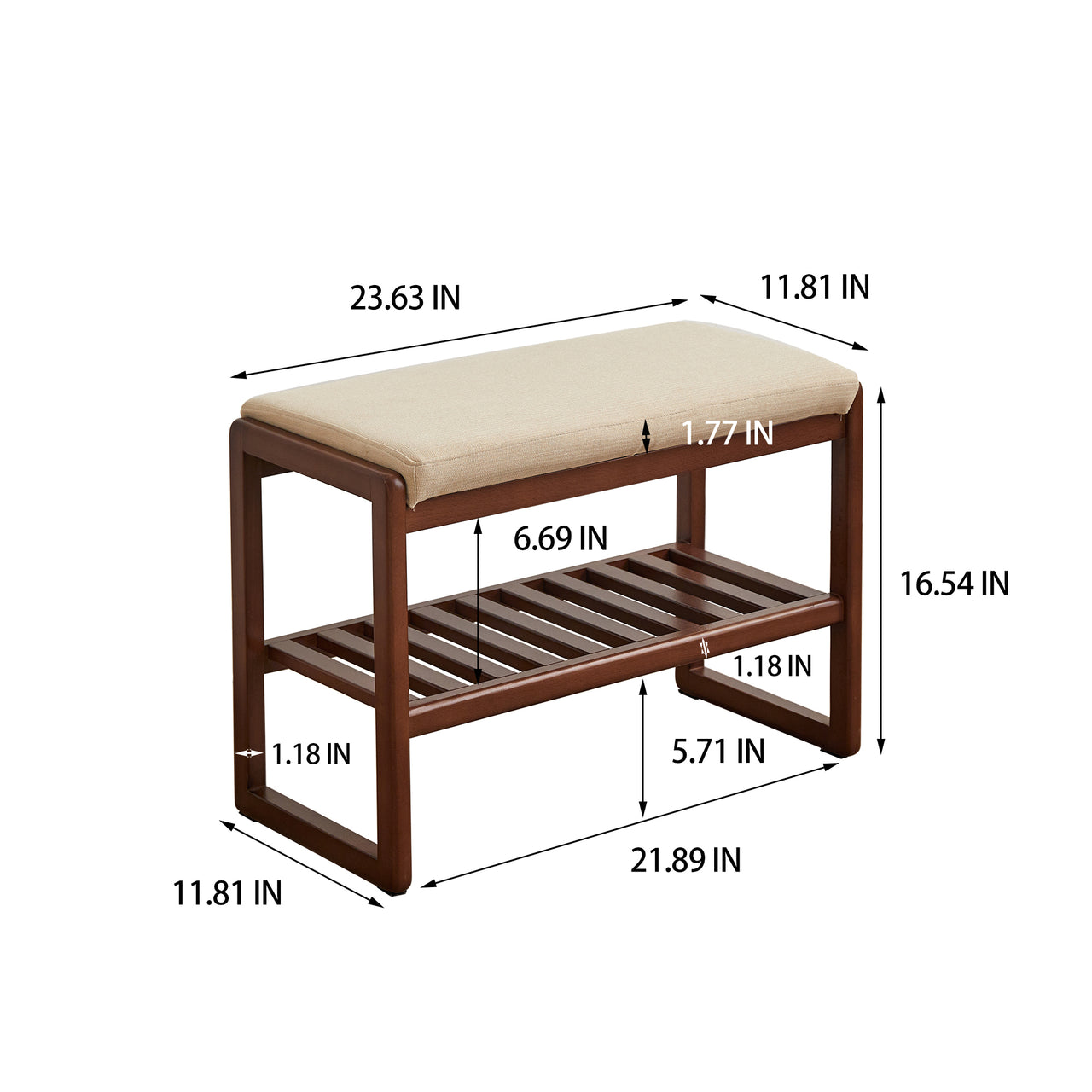 ALVORA 24" Shoe Bench