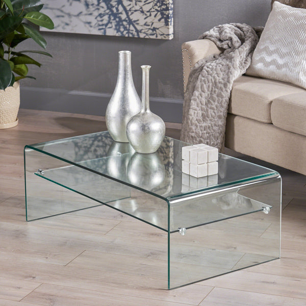 ZYNTOR Elegant Glass Coffee Table