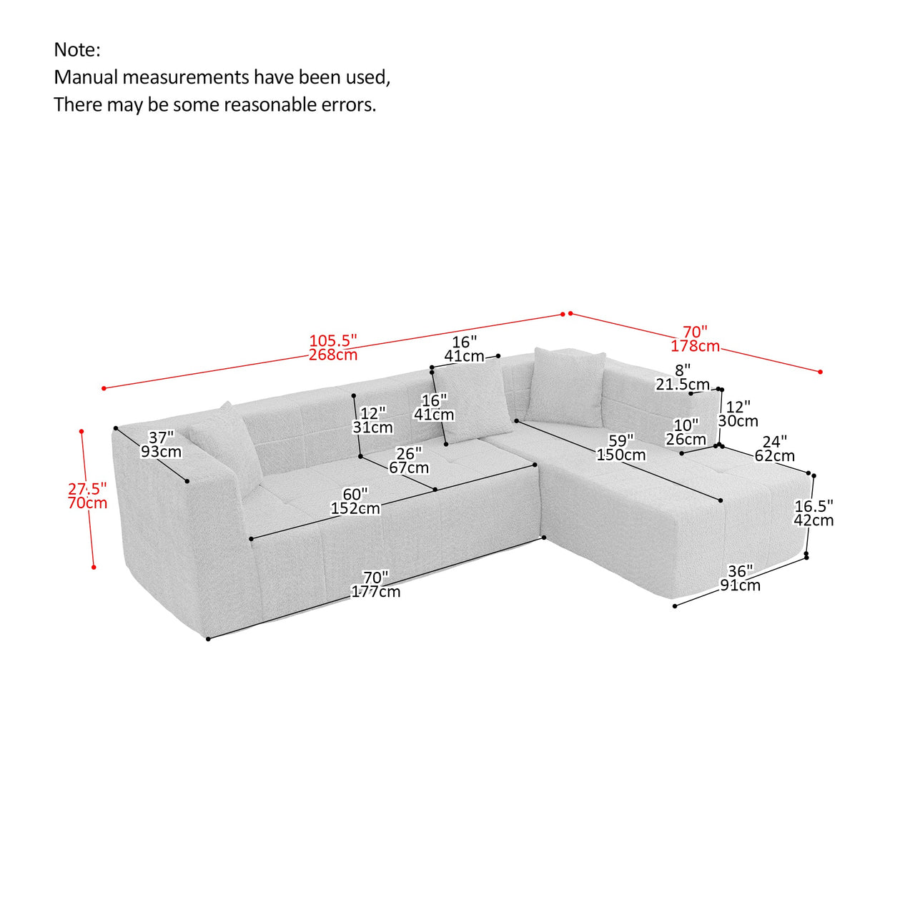 ComfyCozy 106" Relaxation Sofa