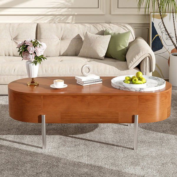 KRAVON Sleek Storage Coffee Table