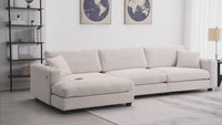 LYORAN 134" Sectional Sofa